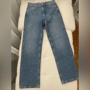 Dynamite Blue Denim Jeans with Silver Stud Details